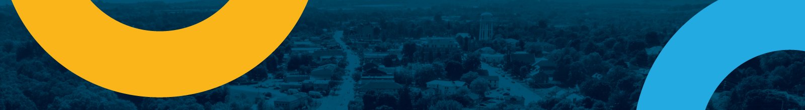 Drone shot of Downtown Bowmanville