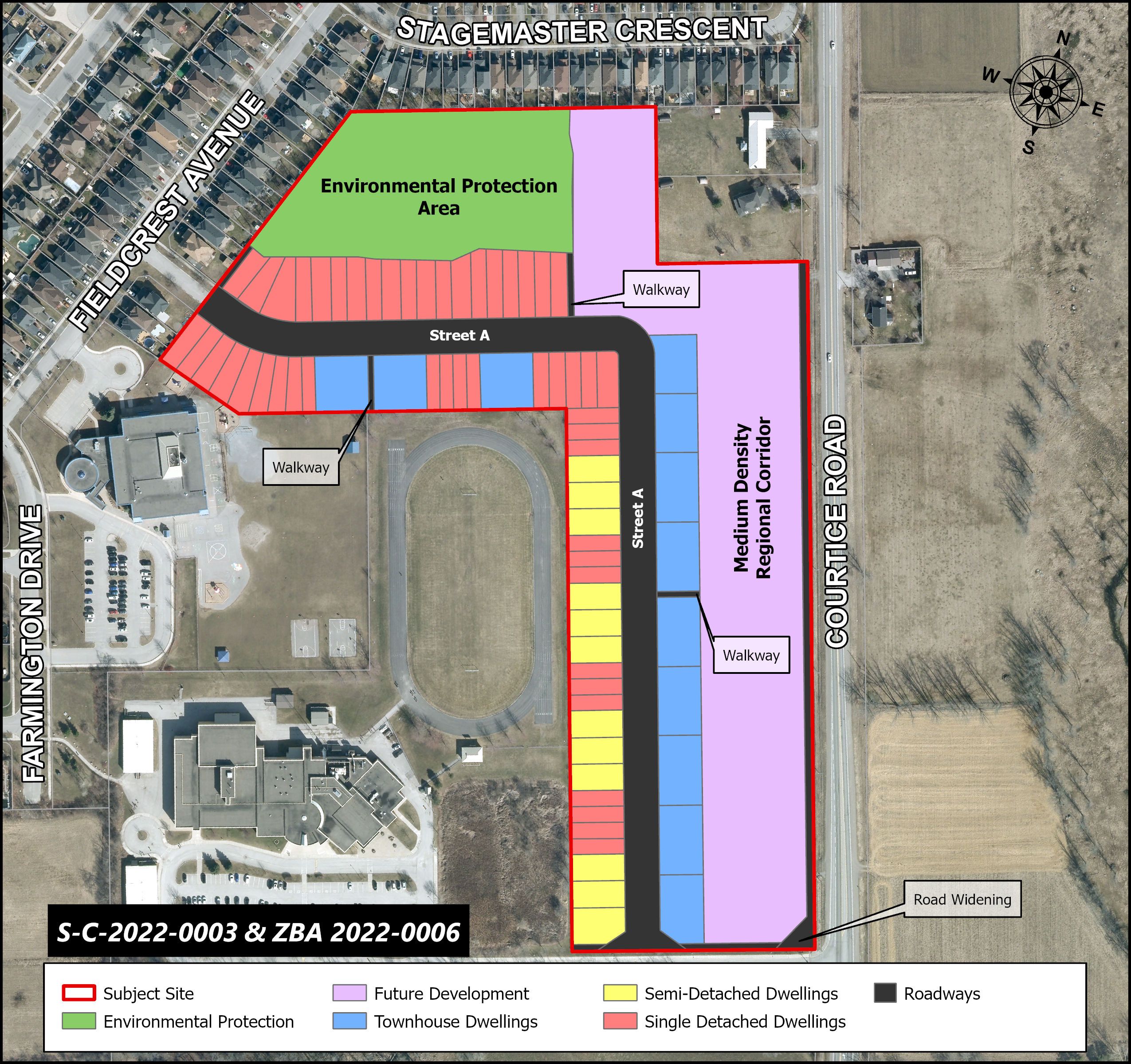 Map of proposed development at 2350 Courtice Road