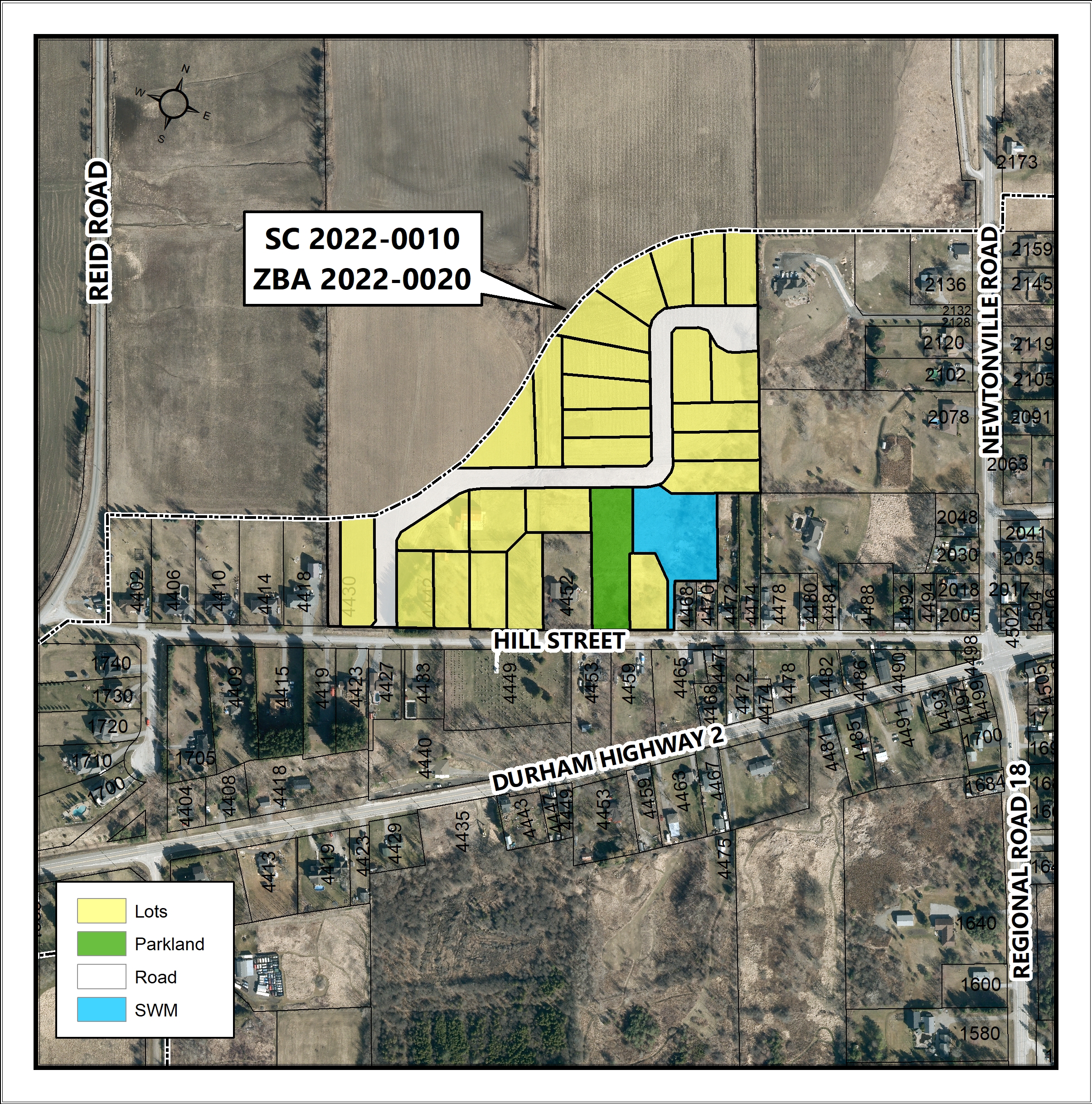 Map of proposed Hill Street development.