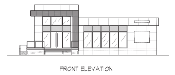 Rendering of Hancock Road proposed sales office