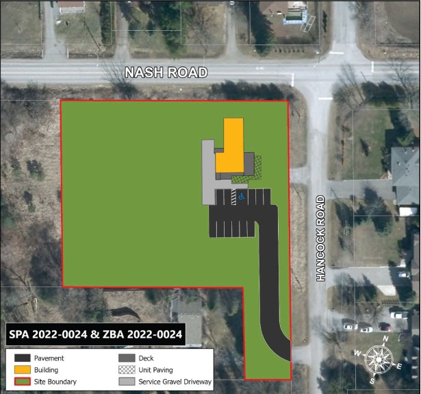 Map of Proposed Sales Office at Hancock Road