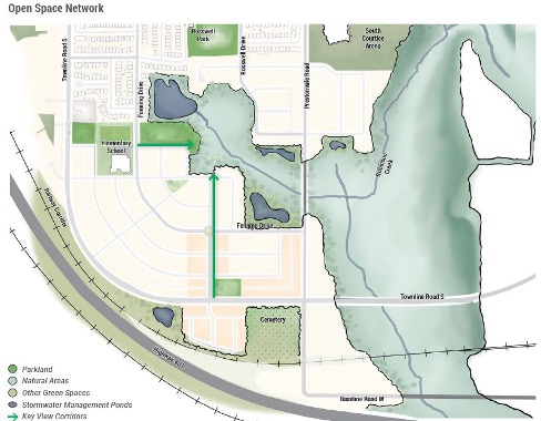 Open Space Network Map of Southwest Courtice