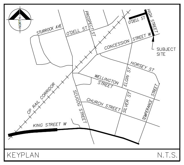 Map showing location of proposed reconstruction work
