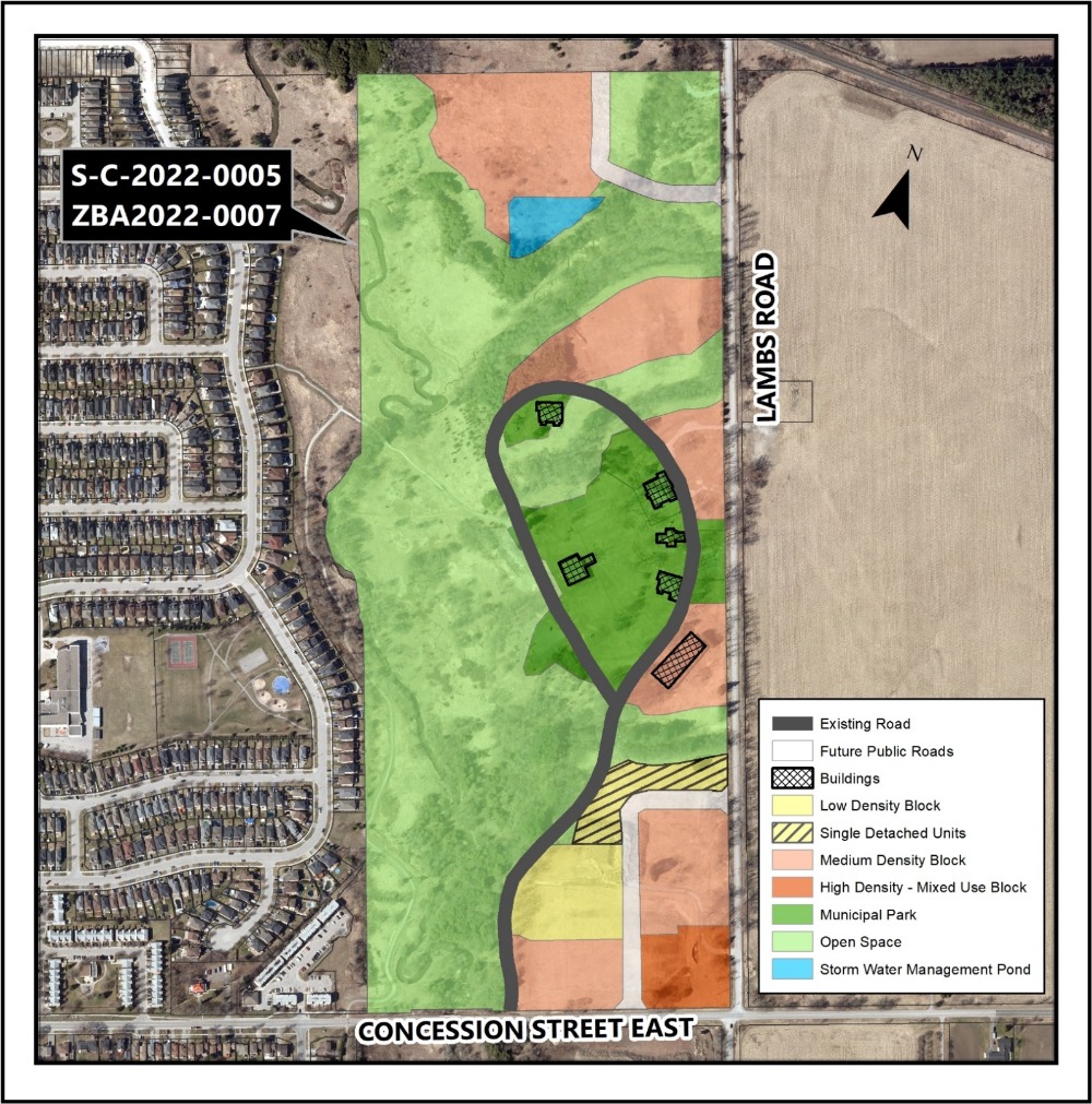 Map showing location of proposed development