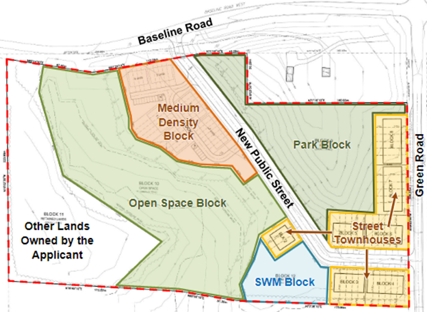 Map of proposed development area