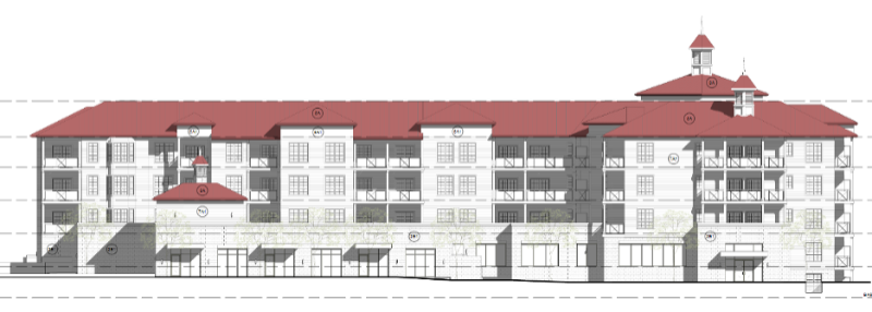 Rendering of building