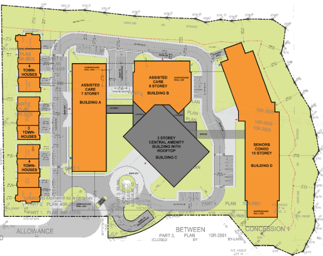 Seniors' housing site plan