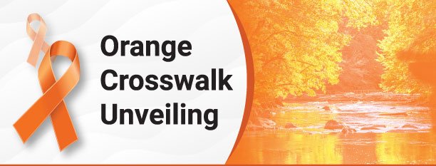 Orange Crosswalk Unveiling