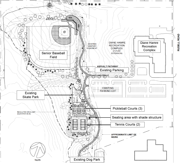 Newcastle Community Park layout