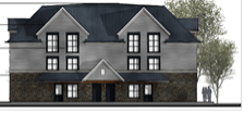 Rendering showing townhome concept