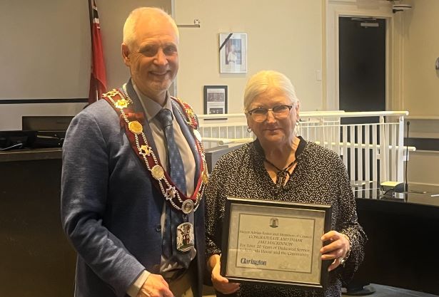 Left to right: Mayor Foster and Jaki MacKinnon
