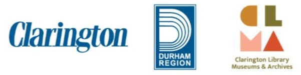 Logos: Clarington, Durham Region and Clarington Library, Musuems and Archives