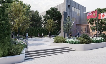 Concept drawing of Veterans' Square