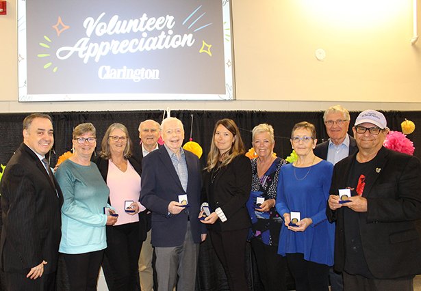 The 2024 Clarington Mayor’s Office Challenge Coin recipients were honoured at the Volunteer Appreciation Luncheon.