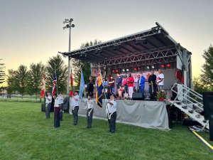 Event main stage at last year's Canada Day celebration held at the Garnet B. Rickard Recreation Complex