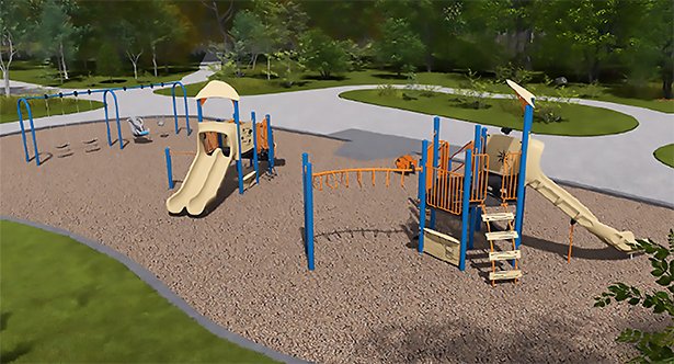 Artist rendering of Rosswell Park playground