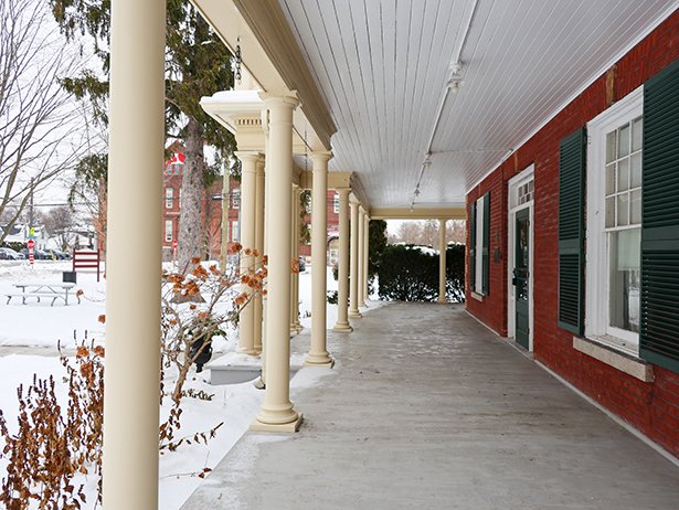 Restored veranda at Waverley place.
