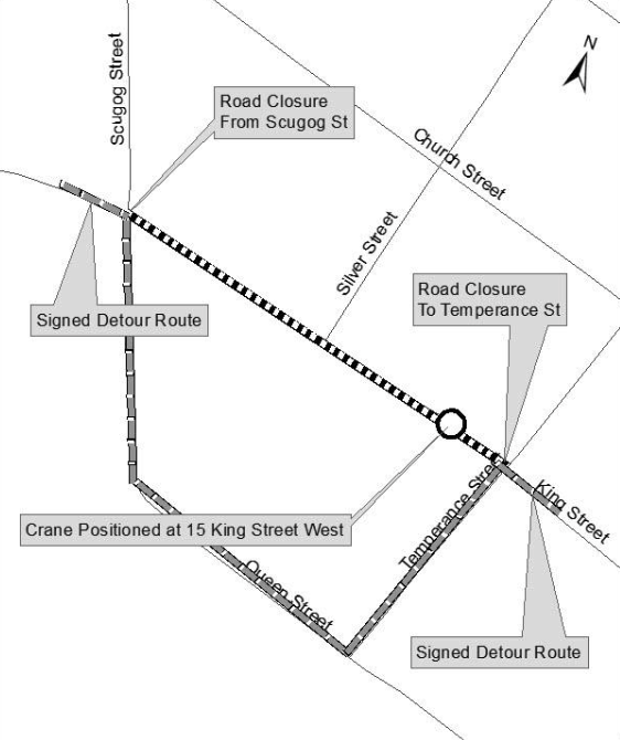 Map of King Street closure