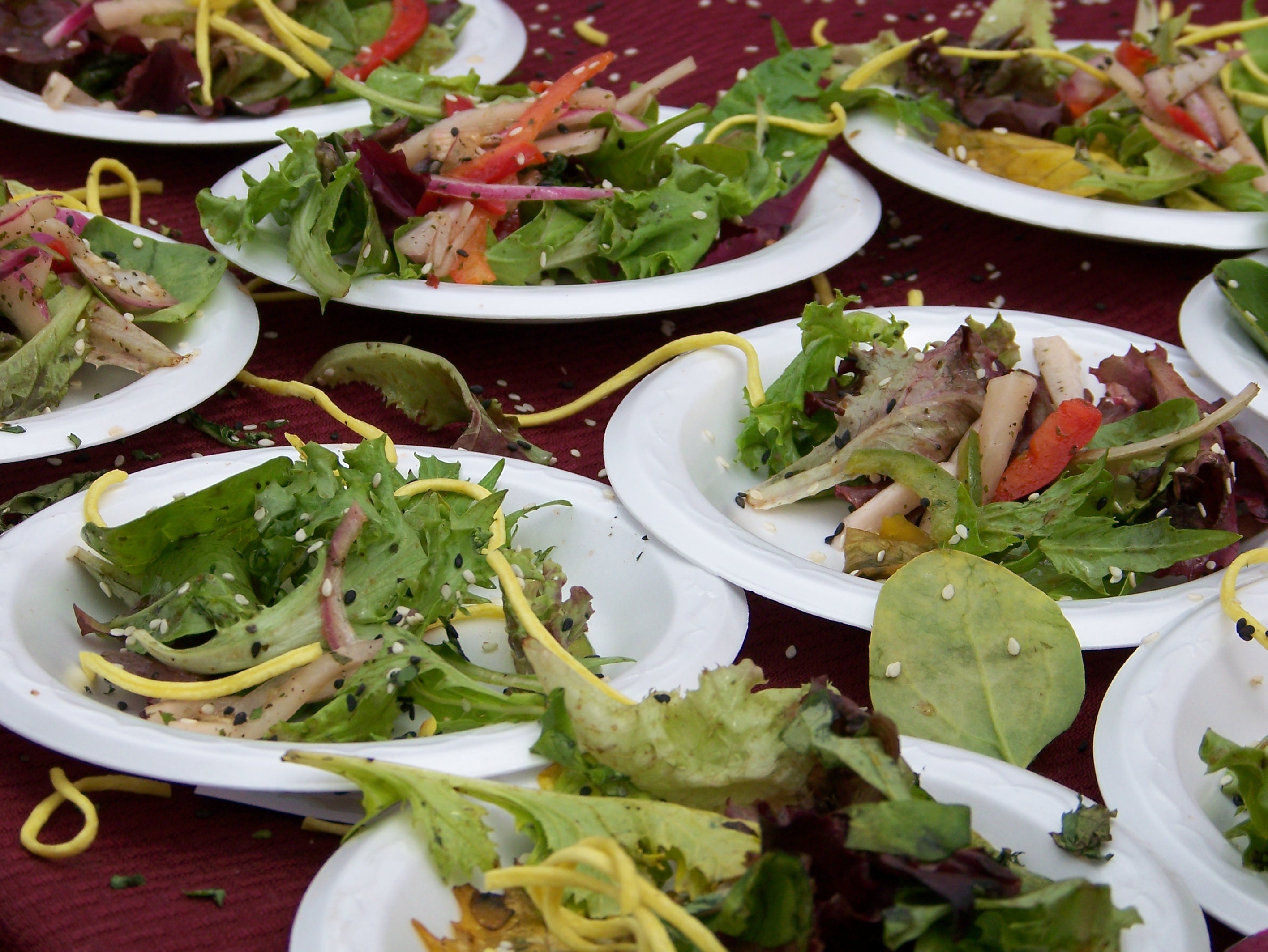 Close up of spring salad