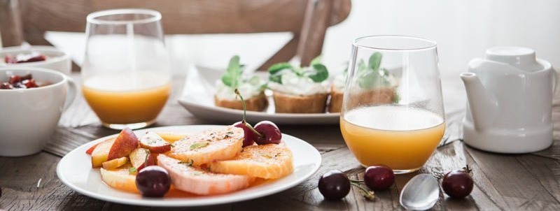 Breakfast on a table