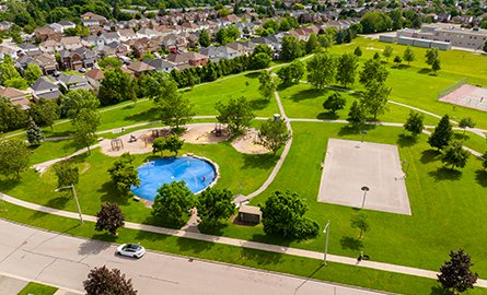 Aerial photo of Guildwood Park