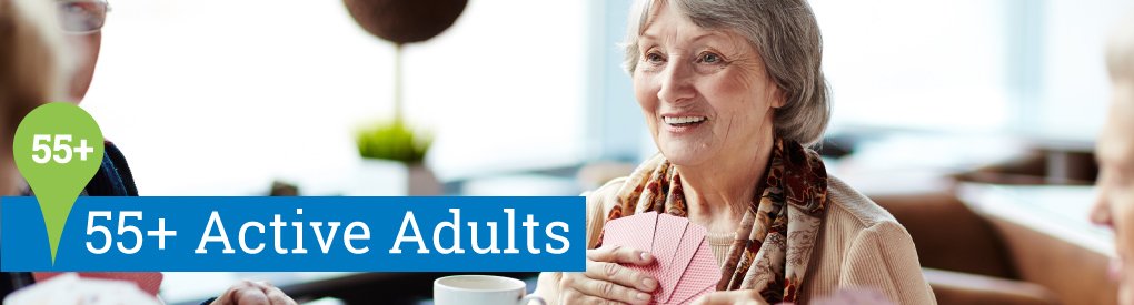 Older adults playing cards