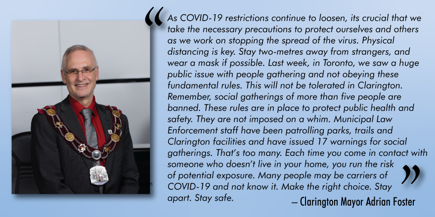 Mayor Foster's Statement Mayor Foster issues statement on the importance of physical distancing.