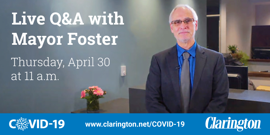 Live Q&A with Mayor Foster Live Q&A with Mayor Foster