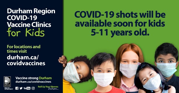 COVID-19 vaccine appointments for children five to 11 coming soon.