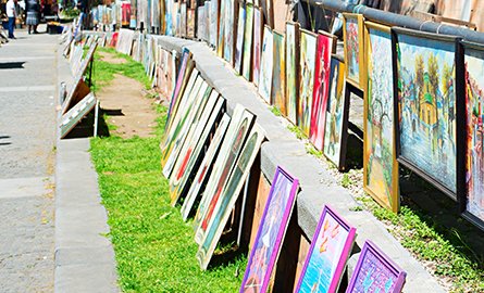 Painting on a street