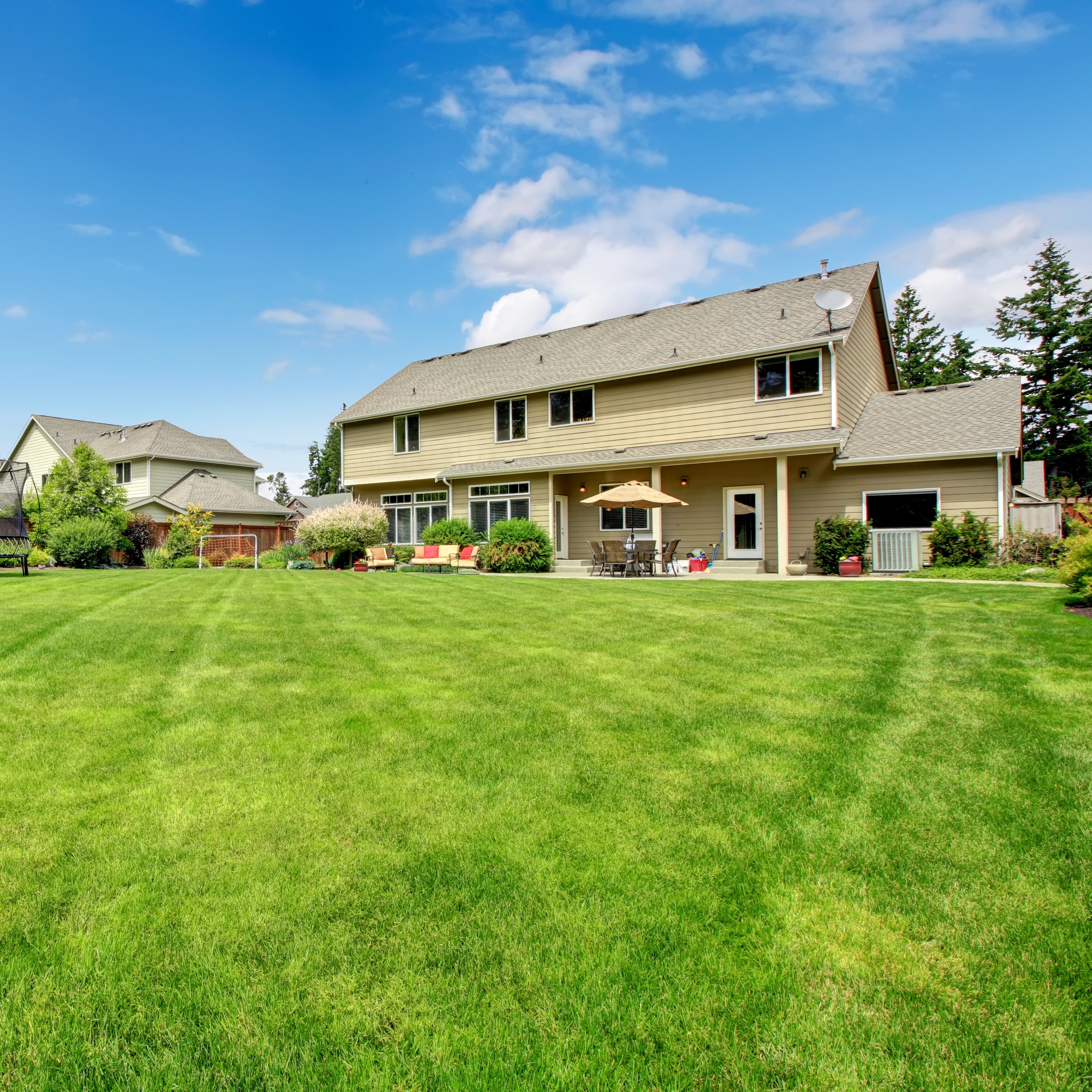 Rural home with a large property