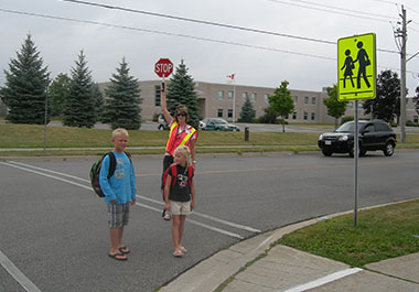 Crossing Guard and children