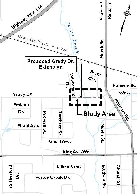 Map showing study area