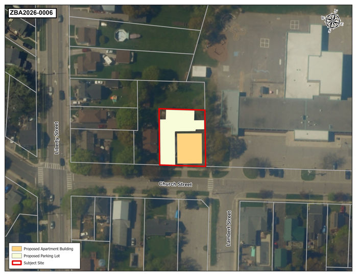 Map showing development area.