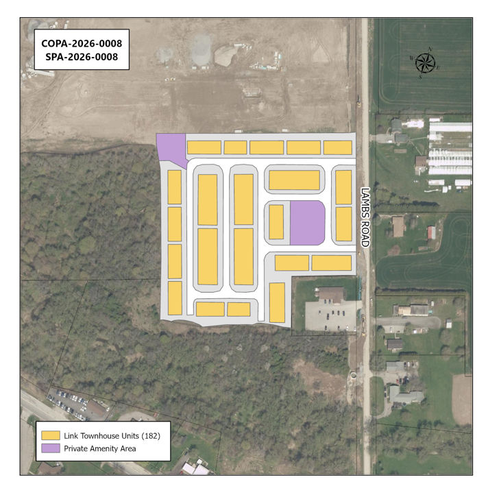 Map of proposed development area.