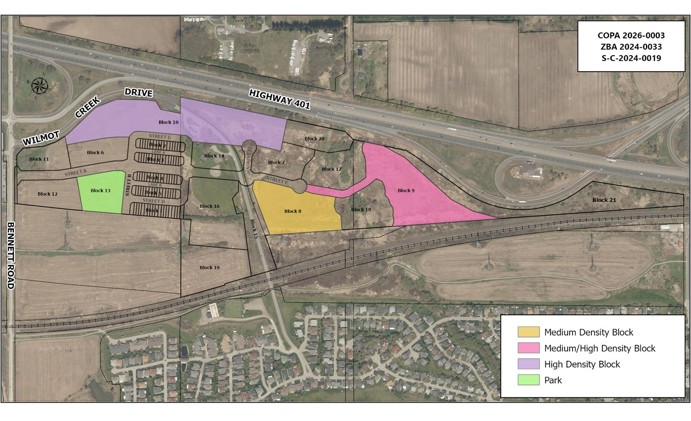 Map of the proposed development area.