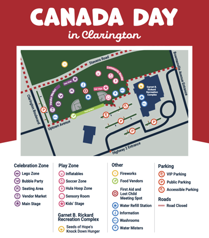 Canada Day Event Map