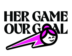 Her Game, Our Goal logo