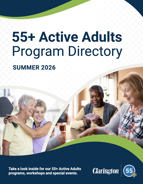 Cover of the 55+ Active Adults Program Directory Summer 2026