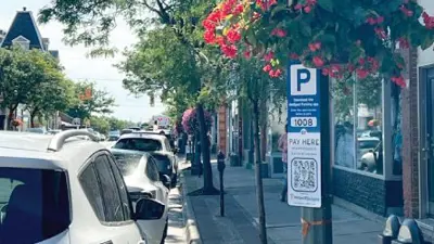 Hotspot parking sign in Downtown Bowmanville.