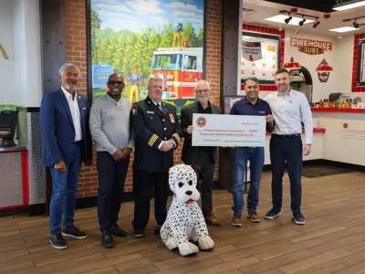Firehouse Subs grant presentation to Council members.