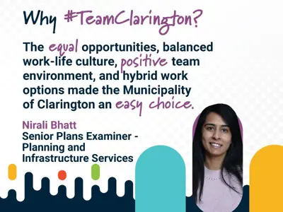 Why #TeamClarington? Equal opportunities, work-life balance, positive team vibe, and hybrid work drew Nirali Bhatt to join.