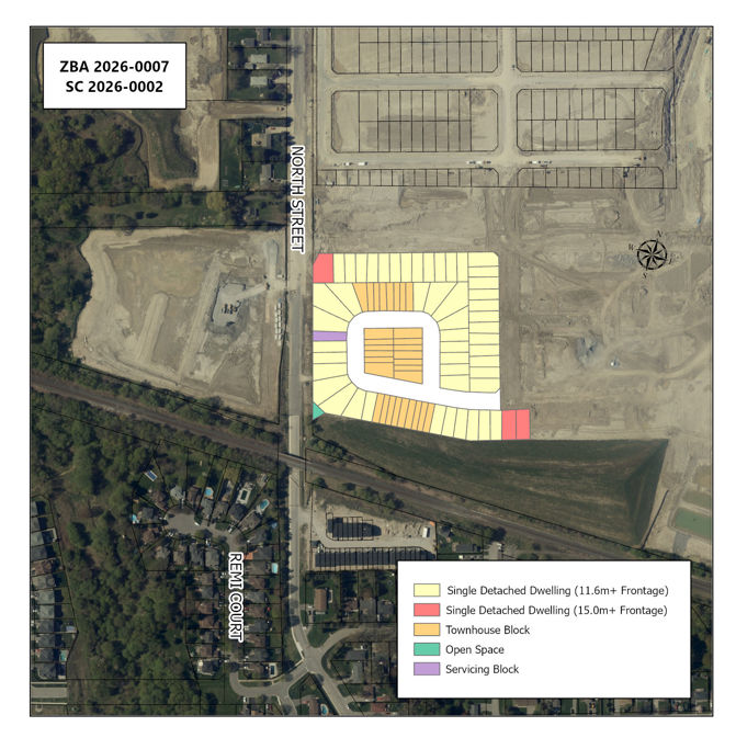 Map showing development area.